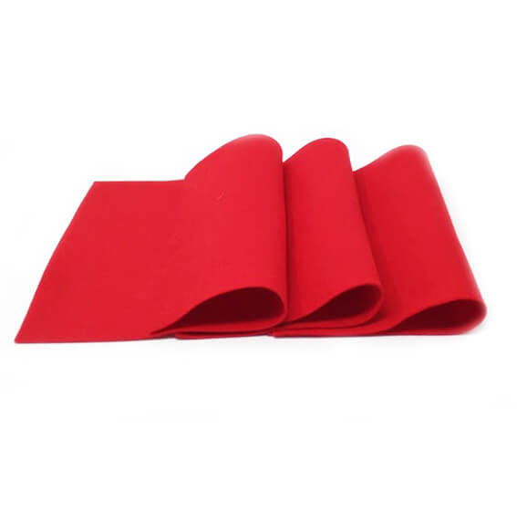 Feltro pannolenci colore rosso - 3 fogli - Mercurius -  -   - Shop