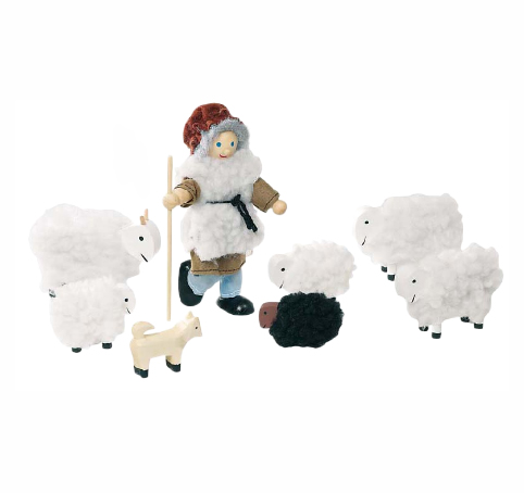 Pastore con le pecore