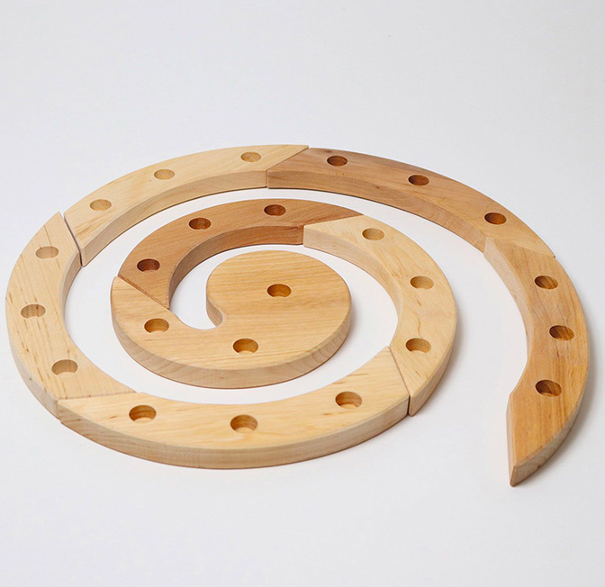 Spirale in legno (Avvento, Compleanno, Pasqua, Tavolo delle stagioni)
