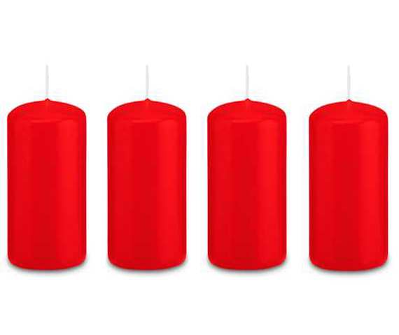 Candele rosse per corona dell'Avvento (80x40) - 4 candele