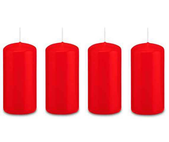 Candele rosse per corona dell'Avvento (80x40) - 4 candele 