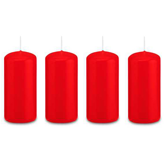Candele rosse per corona dell'Avvento (100x48) - 4 candele