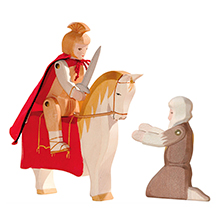 San Martino a cavallo con il povero - scatola regalo