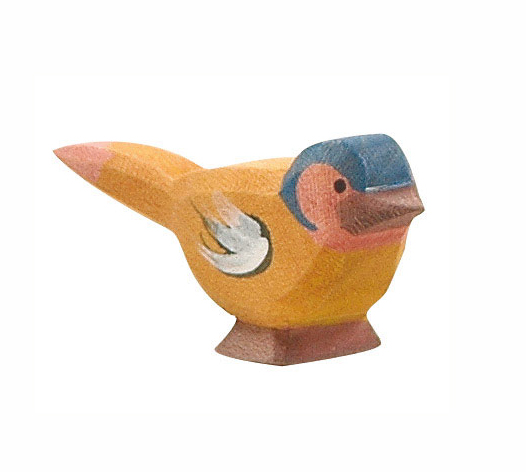 Uccellino in legno - Fringuello