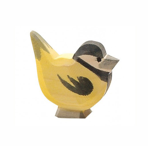Uccellino in legno - Fringuello Cinciallegra