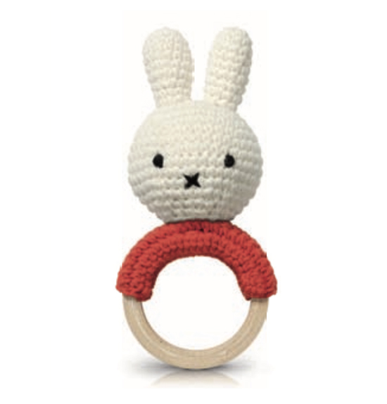 Massaggia gengive coniglietta Miffy - Rossa