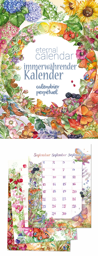 Calendario perpetuo illustrato da Maire Laure Viriot