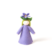Bambina fiore Violetta - in feltro