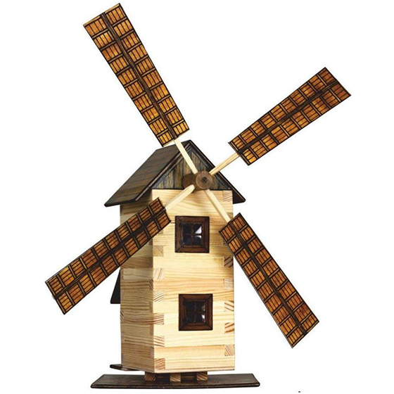 Kit per realizzare un Modellino in legno - Mulino a vento