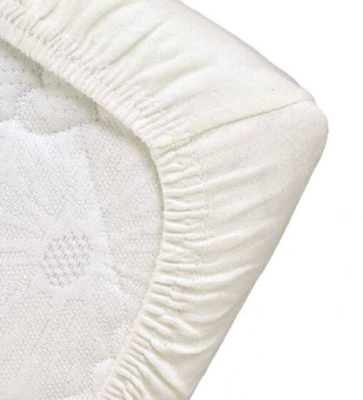 DK Glovesheets Lenzuolo con Angoli in Cotone Biologico per Lettino Bianco 70x140 centimetri 