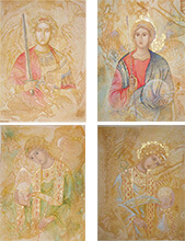 Set 4 cartoline: Arcangeli
