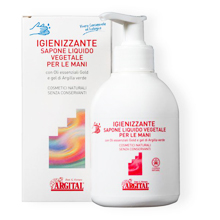 Igienizzante sapone liquido  per le mani - con oli essenziali e argilla verde