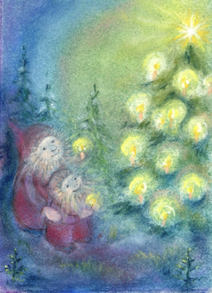 Cartolina: L'albero di Natale