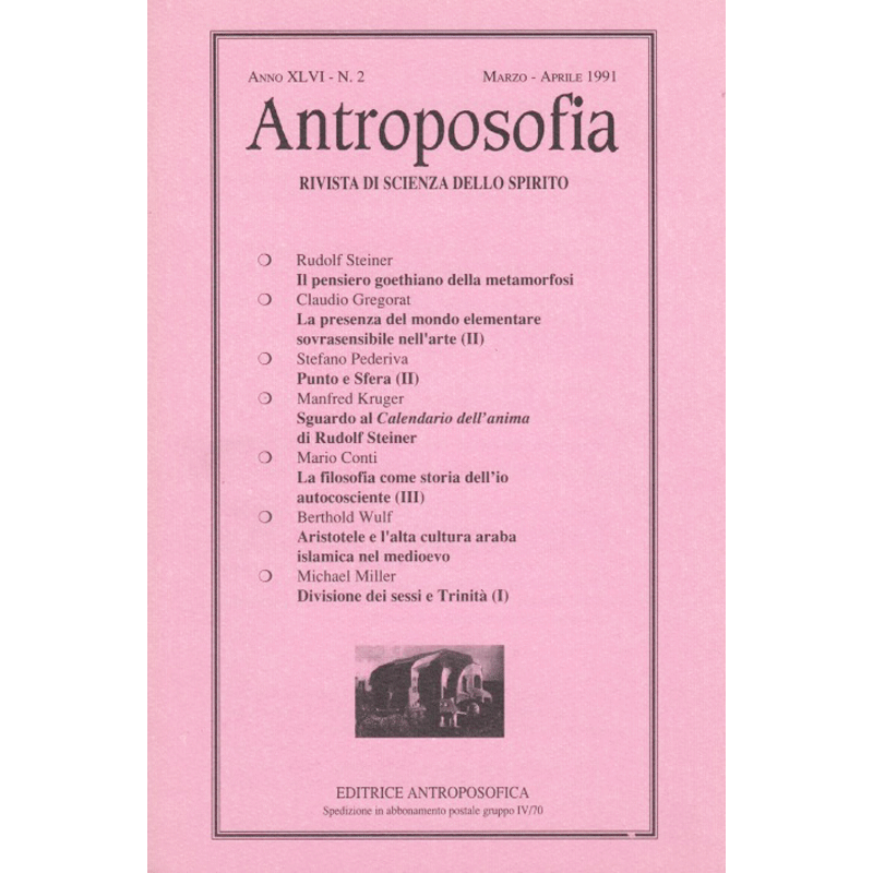 Antroposofia - Rivista di scienza dello spirito - Marzo Aprile 1991