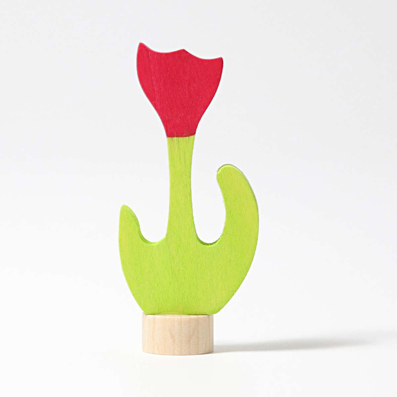 Figura decorativa - Tulipano rosso