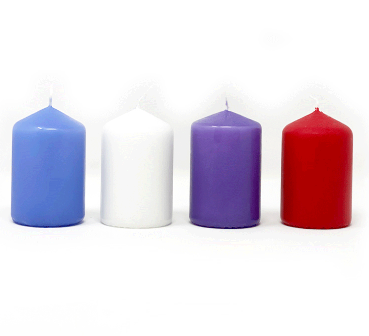 Candele avvento - 4 colori degli angeli (100x50)