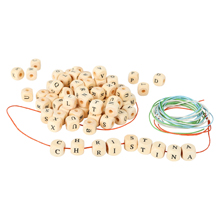 Perline con le lettere dell'alfabeto per collane e braccialetti - 300 pezzi