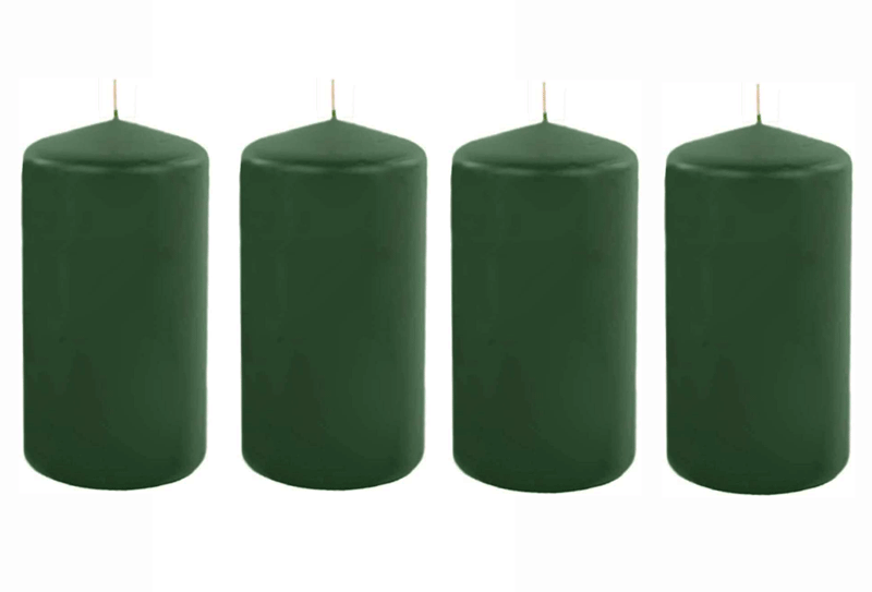 Candele verde scuro (100x50) - 4 candele 