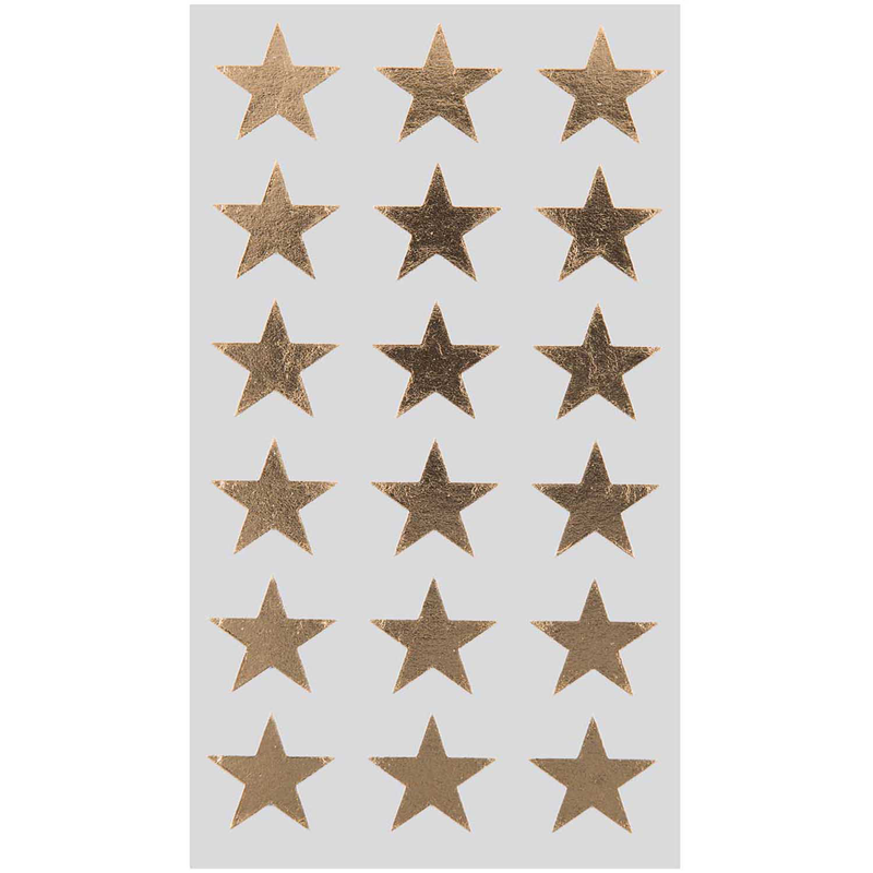 180 pezzi Stelline stelle adesive oro formato 27x27 mm 