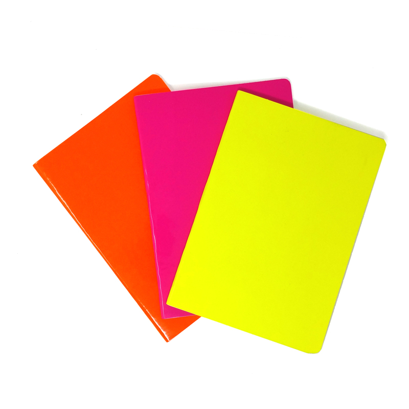 Quaderno a quadretti - rosa, giallo o arancione fluo -  -   - Shop