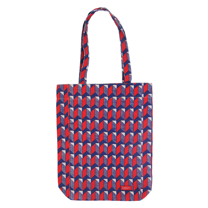 Borsa di tela grande con manici - Watanabe red