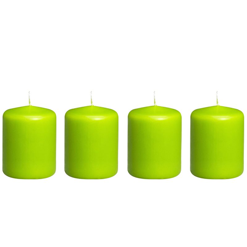 Candele verde mela (80x60) - 4 candele 