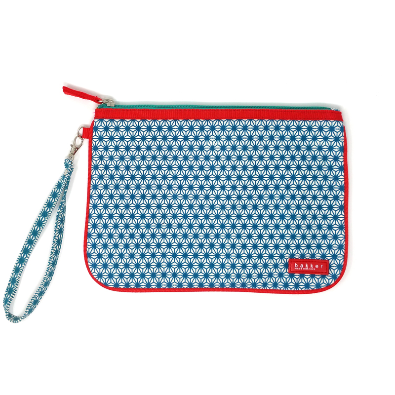 Pochette con manicotto e cerniera (25x18 cm) - Turquoise