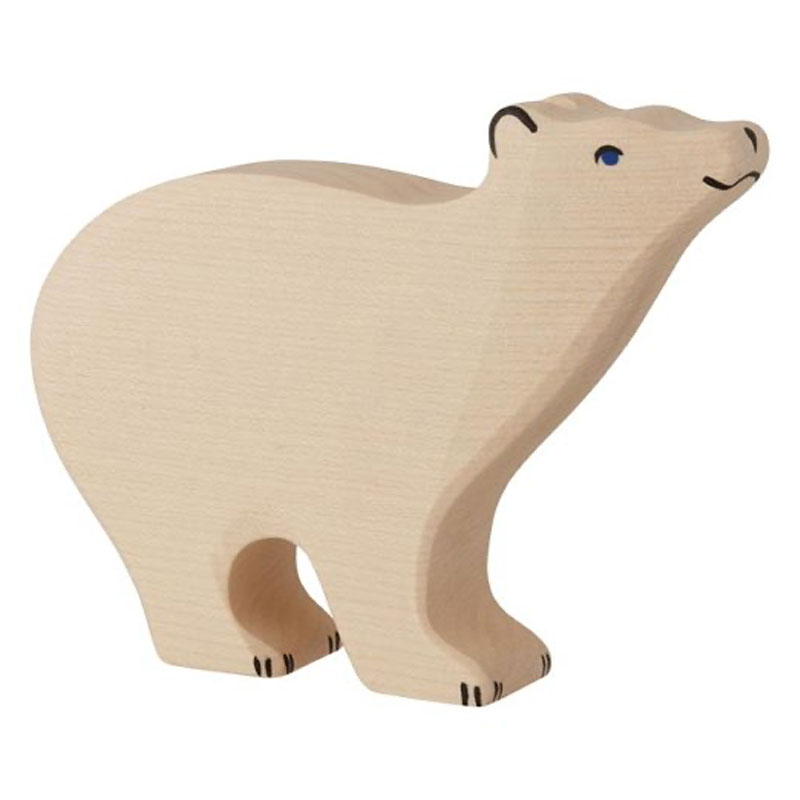 Orso polare in legno