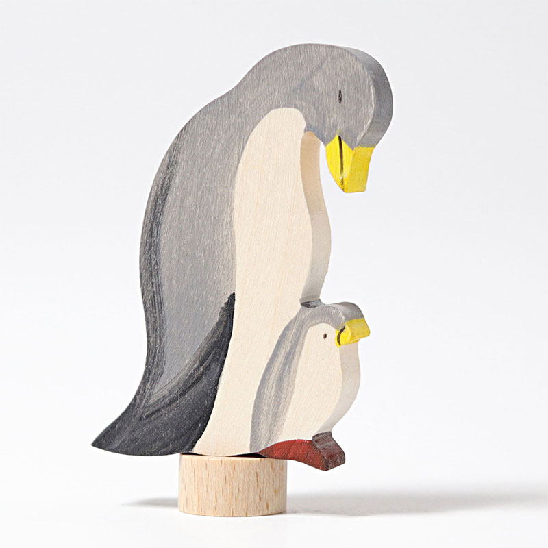 Figura decorativa - Mamma Pinguino con il suo cucciolo