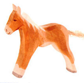 Cavallo piccolo - puledro Haflinger in legno