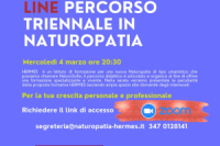 Presentazione percorso triennale in Naturopatia - online