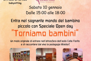 Torniamo bambini - porte aperte all'asilo colle fiorito