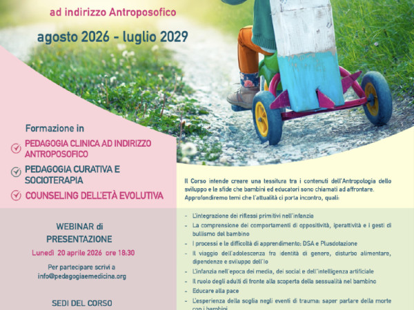 Corso triennale in Antropologia dell'età evolutiva ad indirizzo Antroposofico