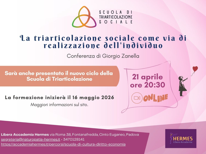 La Triarticolazione sociale come via di realizzazione dell’individuo