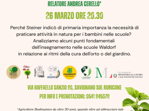 Relazione tra scuola waldorf e agricoltura biodinamica