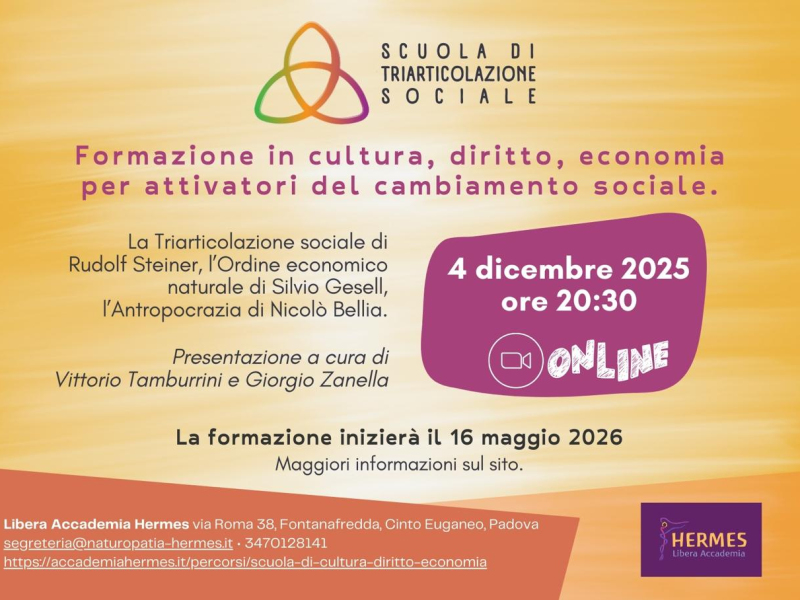 Scuola di Triarticolazione sociale