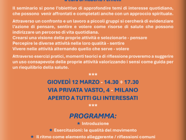 Le qualità di pensare, sentire e volere quali strumenti per la salute quotidiana